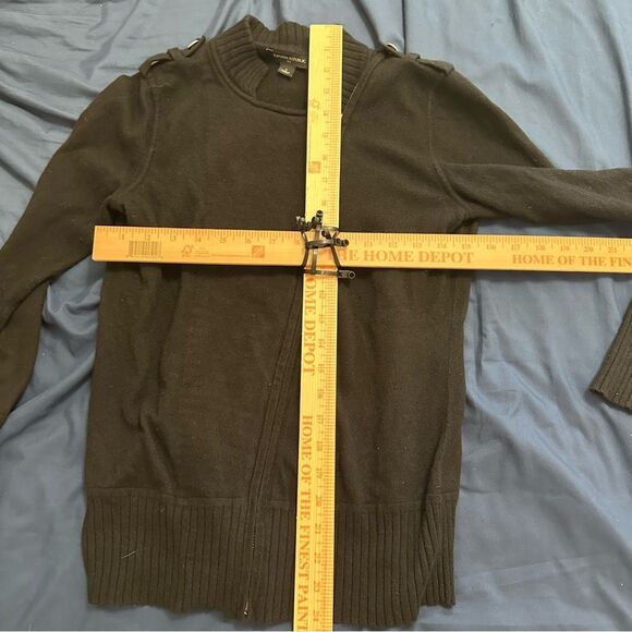 Banana Republic Black Cowl Neck Sweater with Asymmetric Zipper - Picture 6 of 6